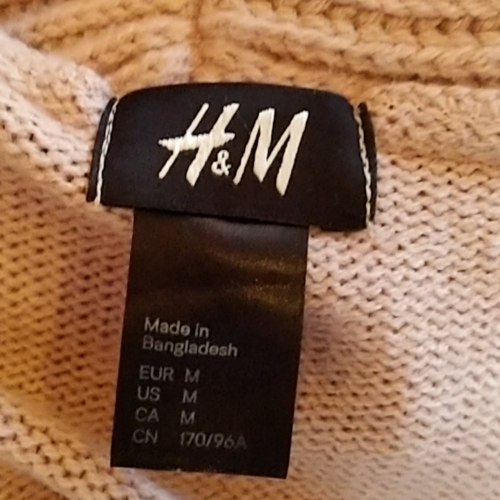 H&M Cowl Sweater Mini Dress Dusty Rose Pink - Picture 3 of 4